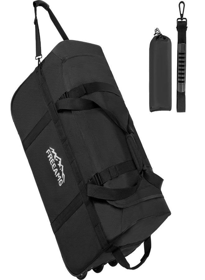 FREEAMG 116L Foldable Rolling Duffel Bag with 3 Wheels And Handle, 30 inch Large Travel Duffle Bag for Travel, Camping, Outdoors - Image 1